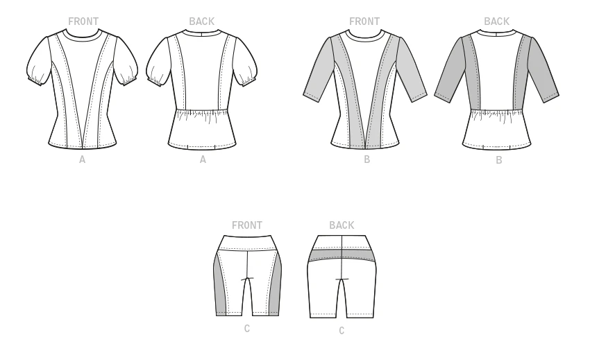 McCall's Sewing Pattern Misses' Tops & Shorts (PDF) 8 McCall's Sewing Pattern Misses' Tops & Shorts (PDF)