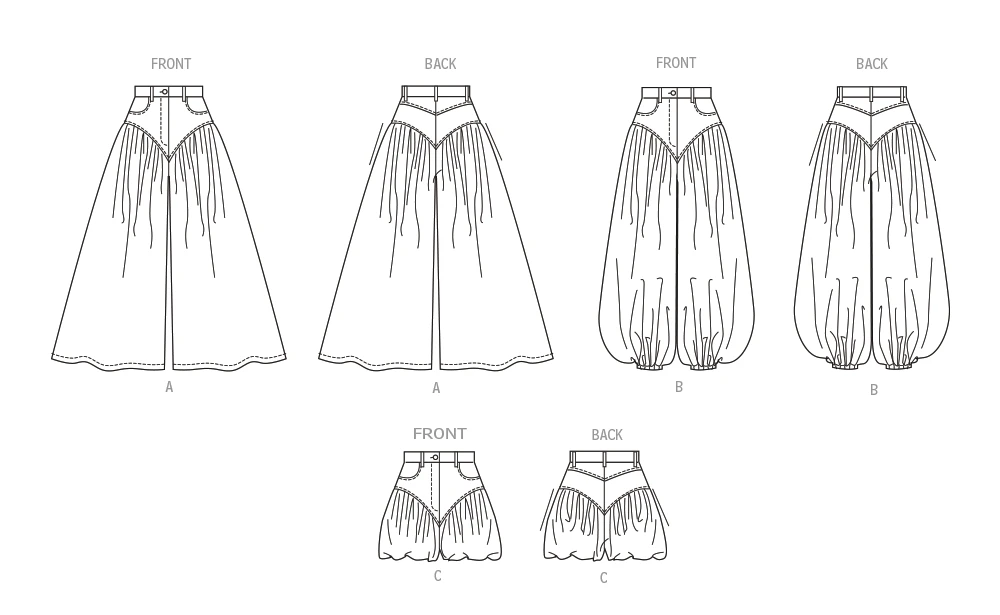 Simplicity Sewing Pattern Misses' Wide and Balloon Leg Pants and Shorts (PDF) 7 Simplicity Sewing Pattern Misses' Wide and Balloon Leg Pants and Shorts (PDF)