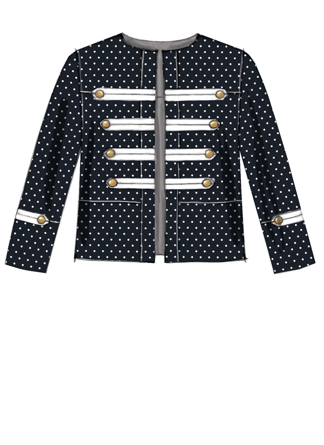 McCall's Sewing Pattern Misses' Open-Front, Banded Jackets with Yokes (PDF) 3 McCall's Sewing Pattern Misses' Open-Front, Banded Jackets with Yokes (PDF)