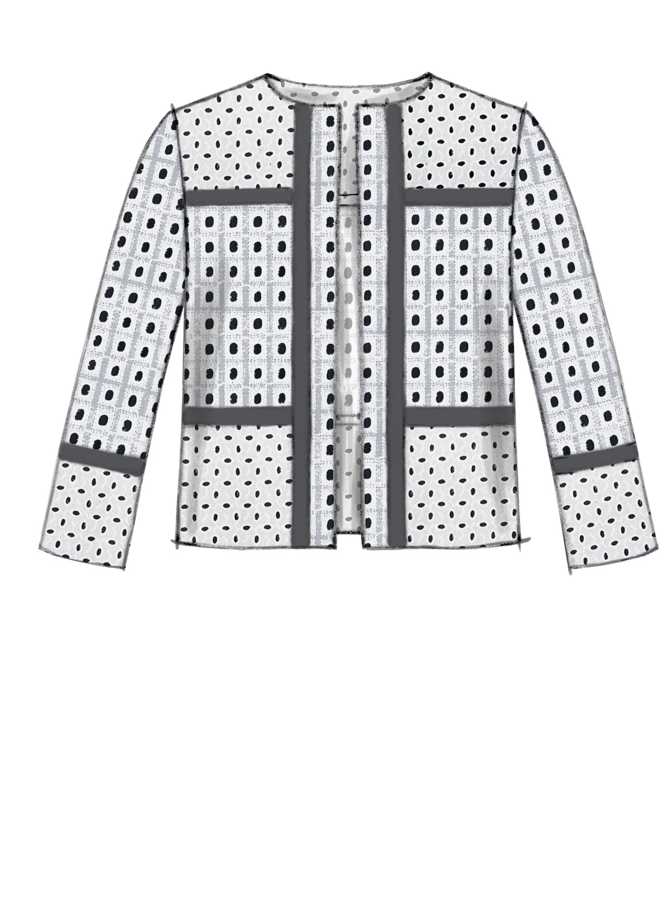 McCall's Sewing Pattern Misses' Open-Front, Banded Jackets with Yokes (PDF) 4 McCall's Sewing Pattern Misses' Open-Front, Banded Jackets with Yokes (PDF)