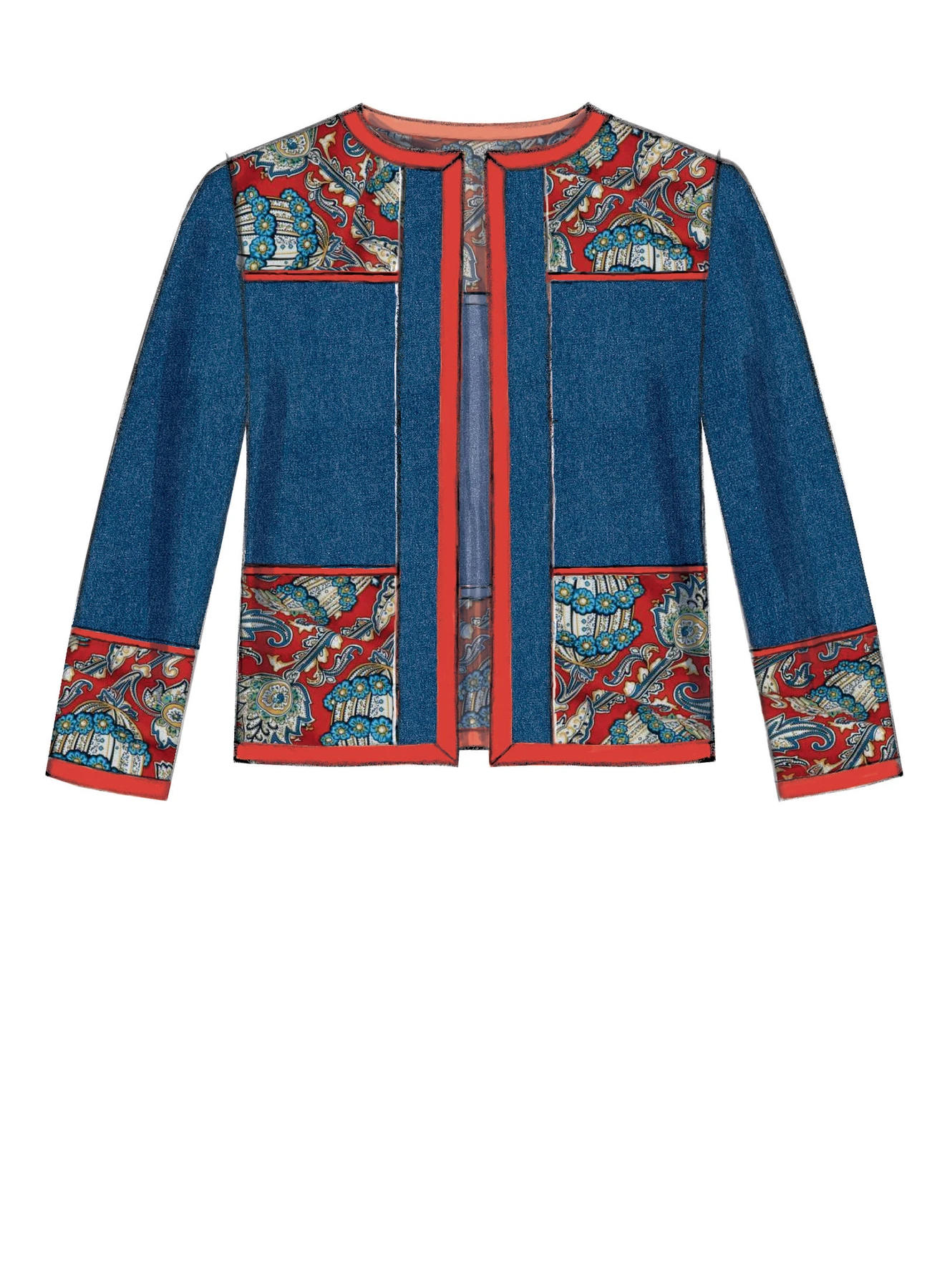McCall's Sewing Pattern Misses' Open-Front, Banded Jackets with Yokes (PDF) 5 McCall's Sewing Pattern Misses' Open-Front, Banded Jackets with Yokes (PDF)