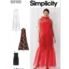 Simplicity Sewing Pattern Misses' Special Occasion Dress and Slip