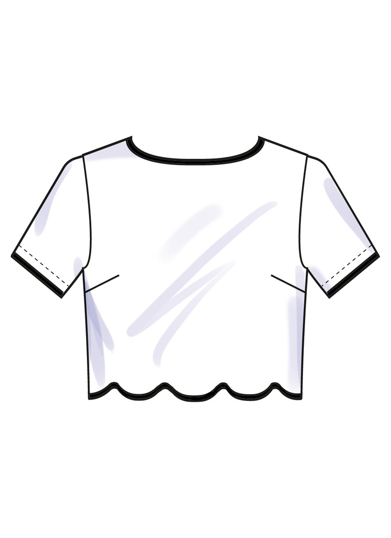 Simplicity Sewing Pattern Misses' Scalloped Tops, Shorts and Pants (PDF) 4 Simplicity Sewing Pattern Misses' Scalloped Tops, Shorts and Pants (PDF)