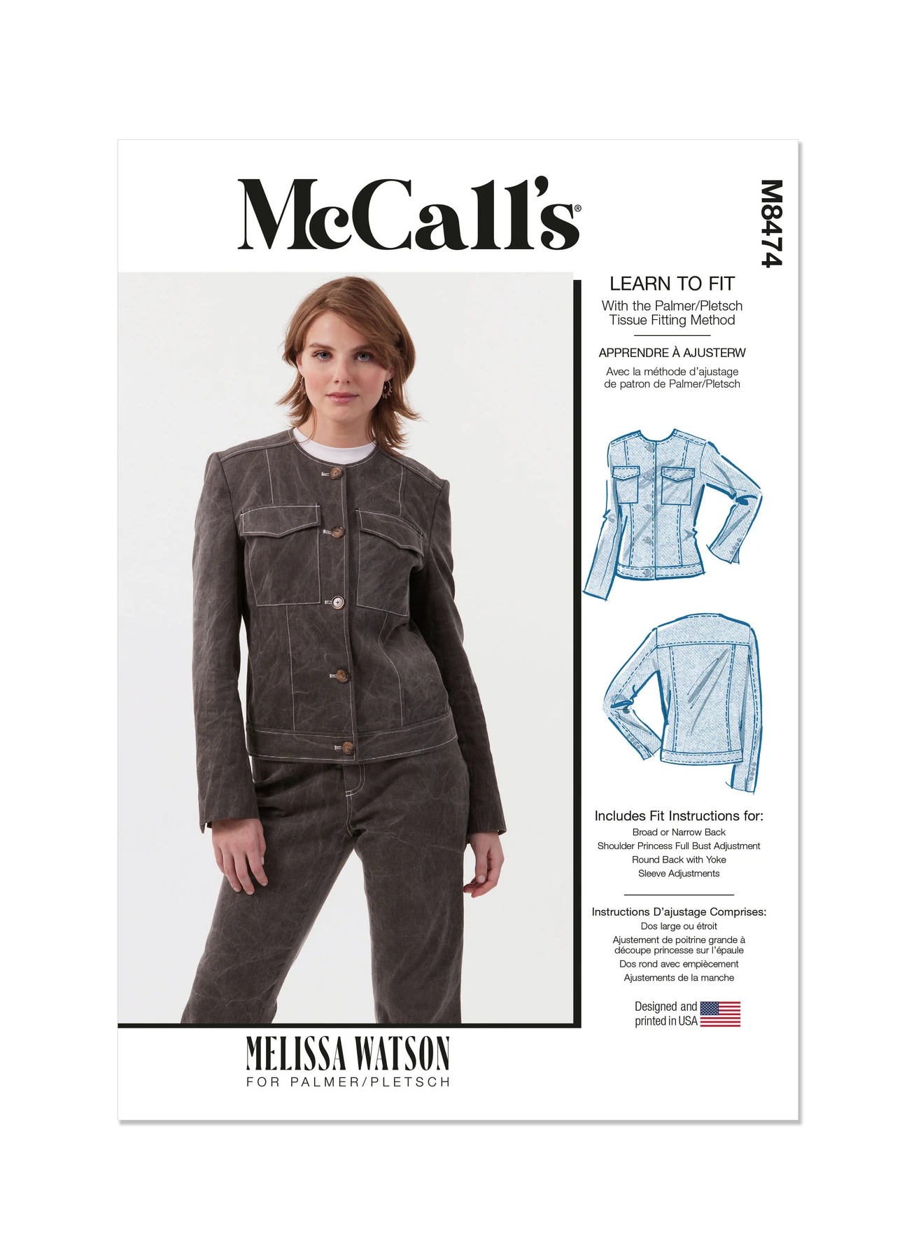 McCall's Sewing Pattern Misses' Jacket by Melissa Watson 1 McCall's Sewing Pattern Misses' Jacket by Melissa Watson