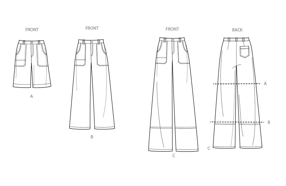 Simplicity Sewing Pattern Misses' Pants in Two Lengths and Shorts (PDF) 10 Simplicity Sewing Pattern Misses' Pants in Two Lengths and Shorts (PDF)
