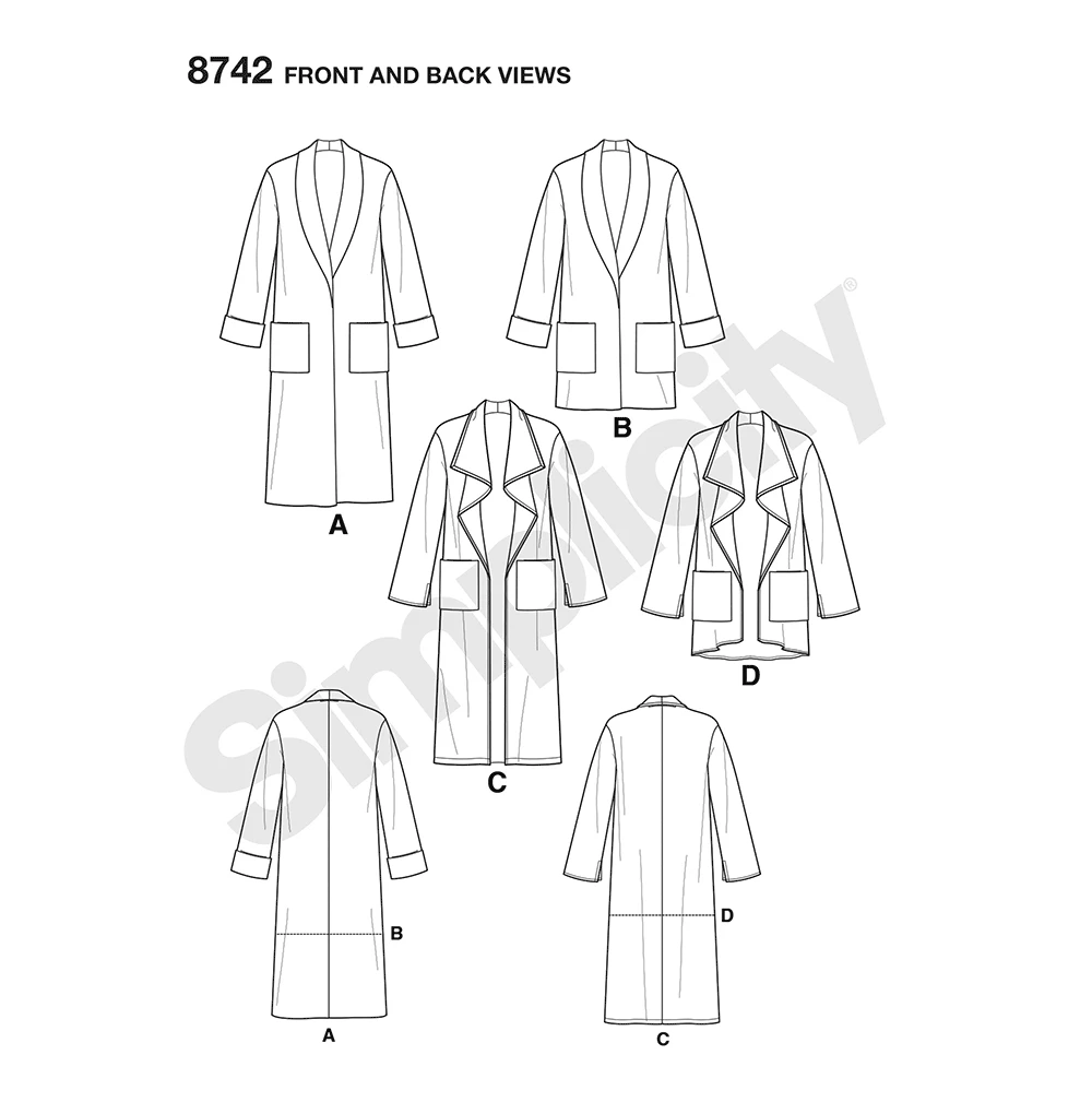 Simplicity Sewing Pattern Misses' Cardigan 4 Simplicity Sewing Pattern Misses' Cardigan