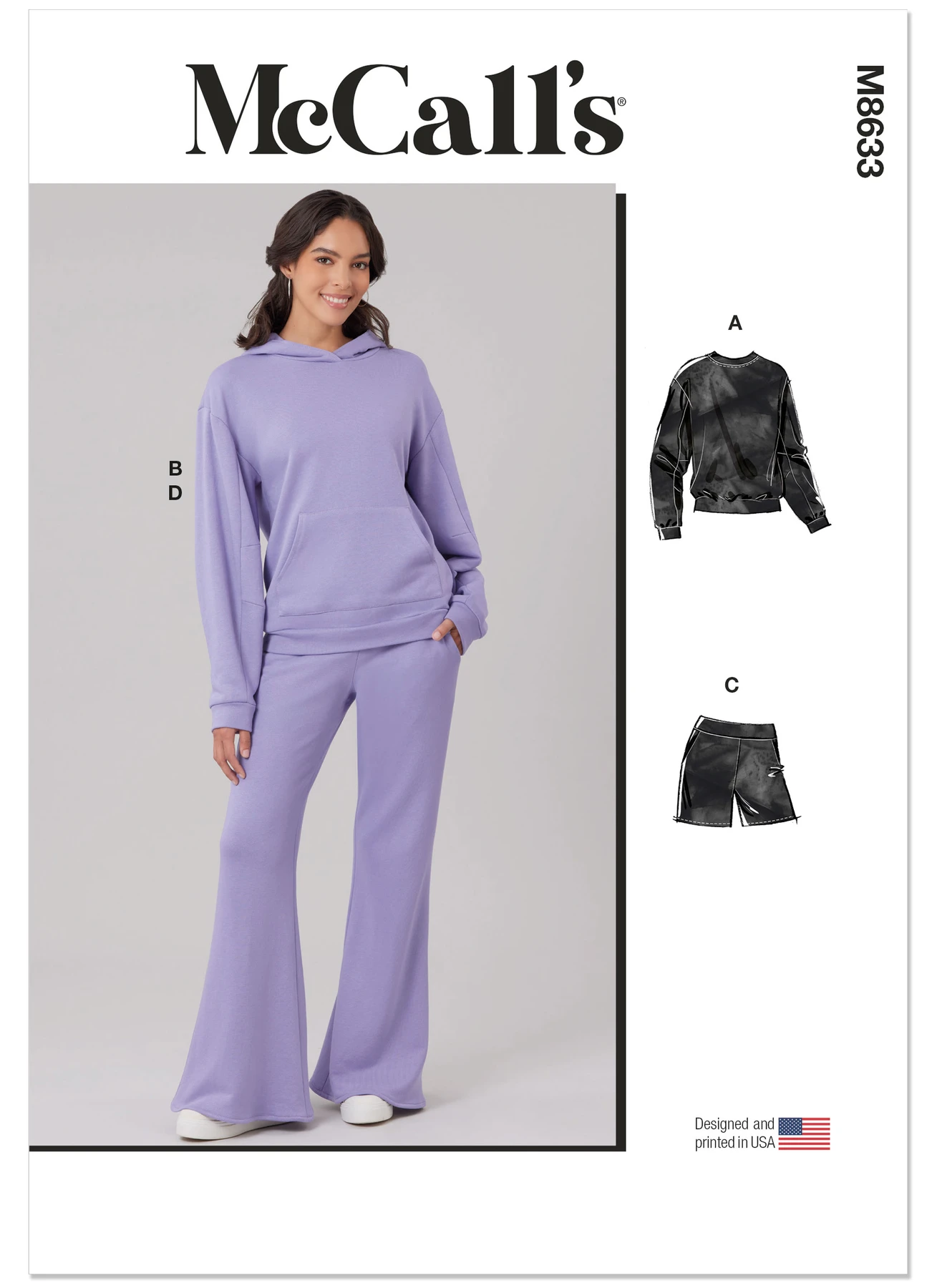 McCall's Sewing Pattern Misses' Sweatshirt, Hoodie, Shorts and Pants 1 McCall's Sewing Pattern Misses' Sweatshirt, Hoodie, Shorts and Pants