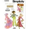 Simplicity Sewing Pattern 1970s Doll Clothes for 11 1/2" Fashion Doll by Theresa LaQuey