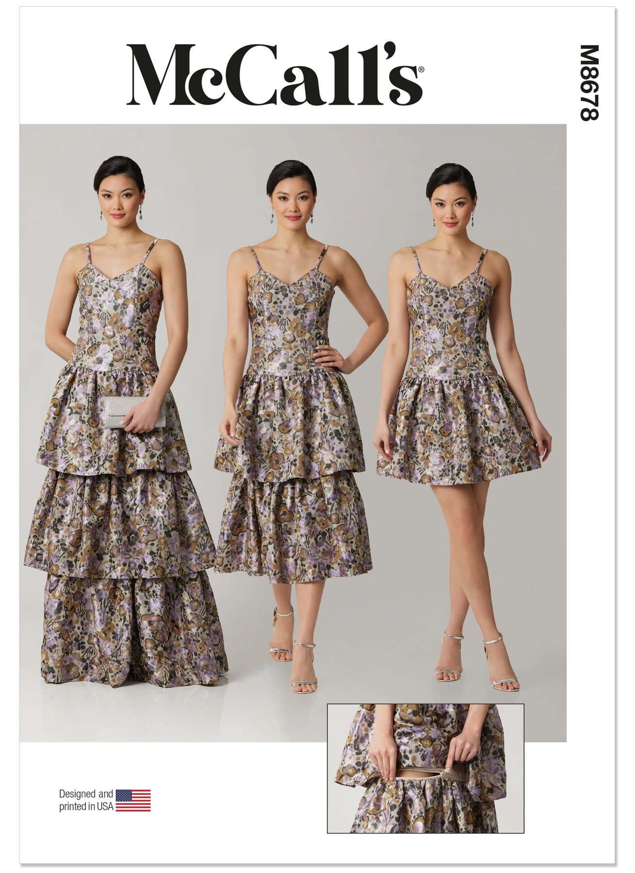 McCall's Sewing Pattern Misses' and Miss Petite Dress with Detachable Tiered Skirt (PDF) 1 McCall's Sewing Pattern Misses' and Miss Petite Dress with Detachable Tiered Skirt (PDF)