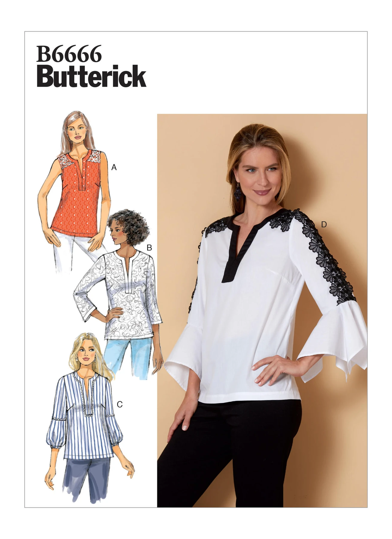 Butterick Sewing Pattern Misses' Top (PDF) 1 Butterick Sewing Pattern Misses' Top (PDF)