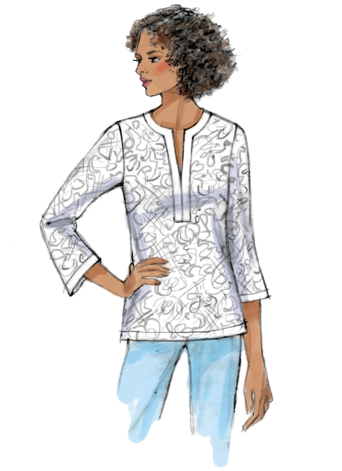 Butterick Sewing Pattern Misses' Top (PDF) 4 Butterick Sewing Pattern Misses' Top (PDF)