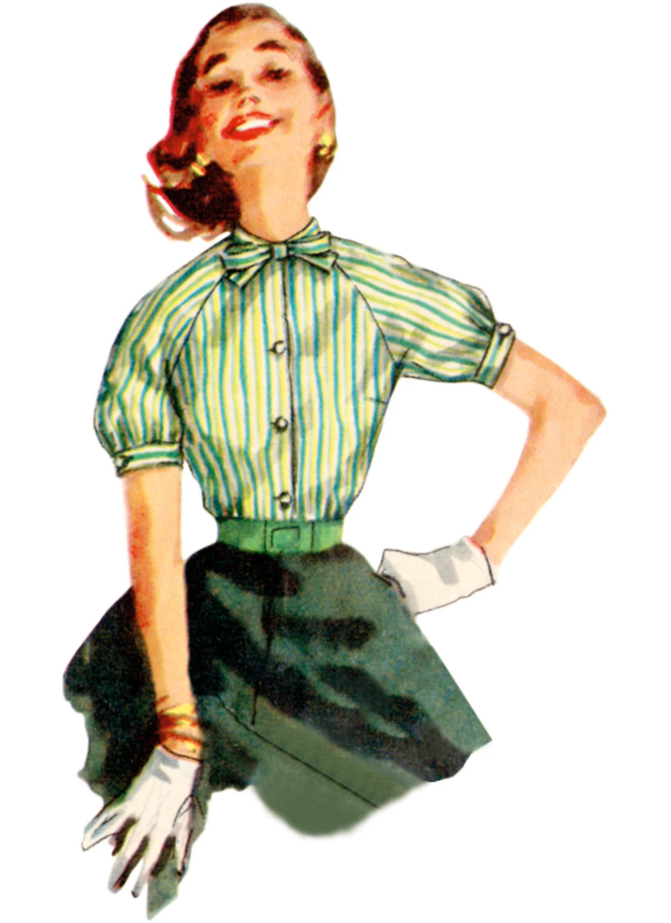 Simplicity Sewing Pattern 1950s Misses' Blouses (PDF) 4 Simplicity Sewing Pattern 1950s Misses' Blouses (PDF)