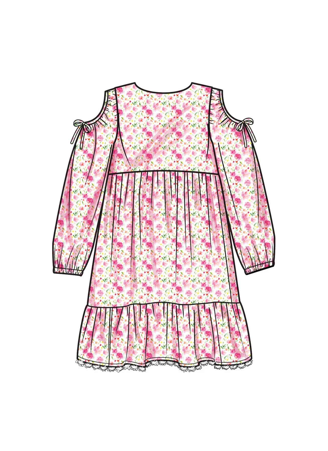 Simplicity Sewing Pattern Children's and Girls' Dress with Sleeve Variations 3 Simplicity Sewing Pattern Children's and Girls' Dress with Sleeve Variations