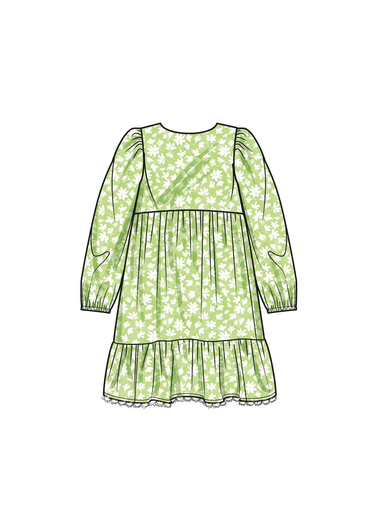 Simplicity Sewing Pattern Children's and Girls' Dress with Sleeve Variations 5 Simplicity Sewing Pattern Children's and Girls' Dress with Sleeve Variations