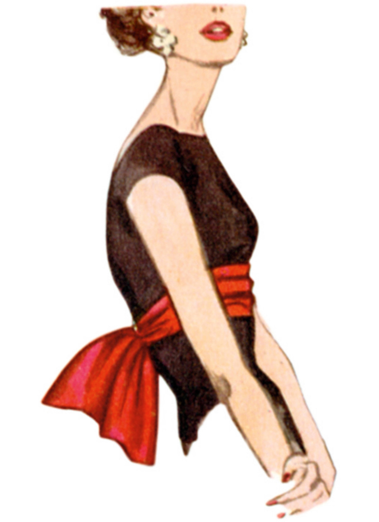 Simplicity Sewing Pattern 1950s Misses' Neckwear, Headband, Dickey and Sash-Belt 2 Simplicity Sewing Pattern 1950s Misses' Neckwear, Headband, Dickey and Sash-Belt