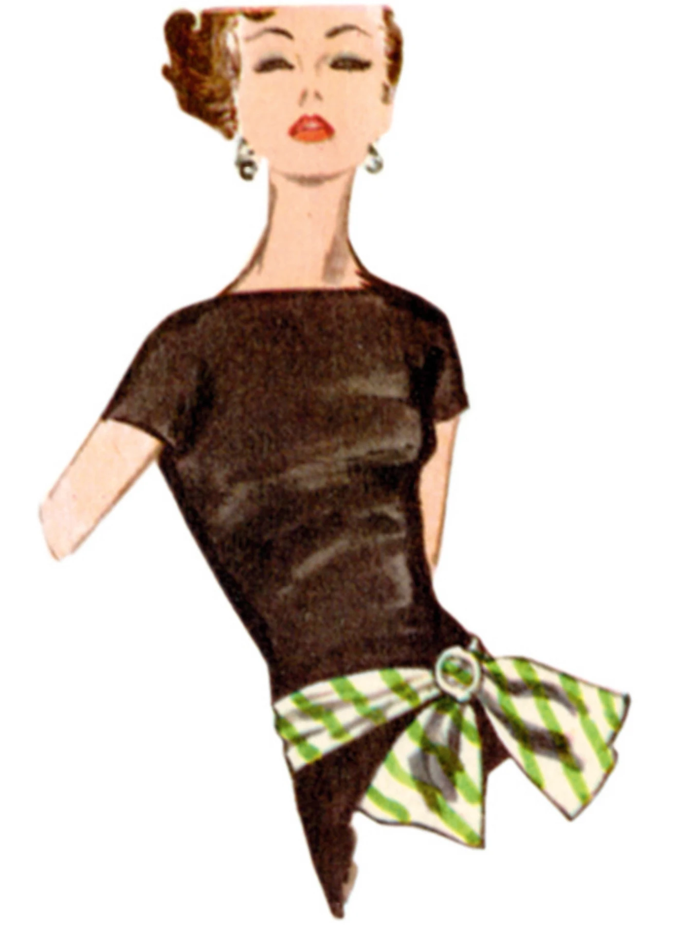 Simplicity Sewing Pattern 1950s Misses' Neckwear, Headband, Dickey and Sash-Belt 3 Simplicity Sewing Pattern 1950s Misses' Neckwear, Headband, Dickey and Sash-Belt