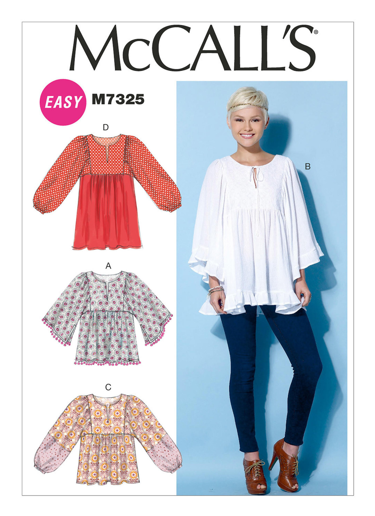 McCall's Sewing Pattern Misses' Gathered Tops and Tunic 1 McCall's Sewing Pattern Misses' Gathered Tops and Tunic