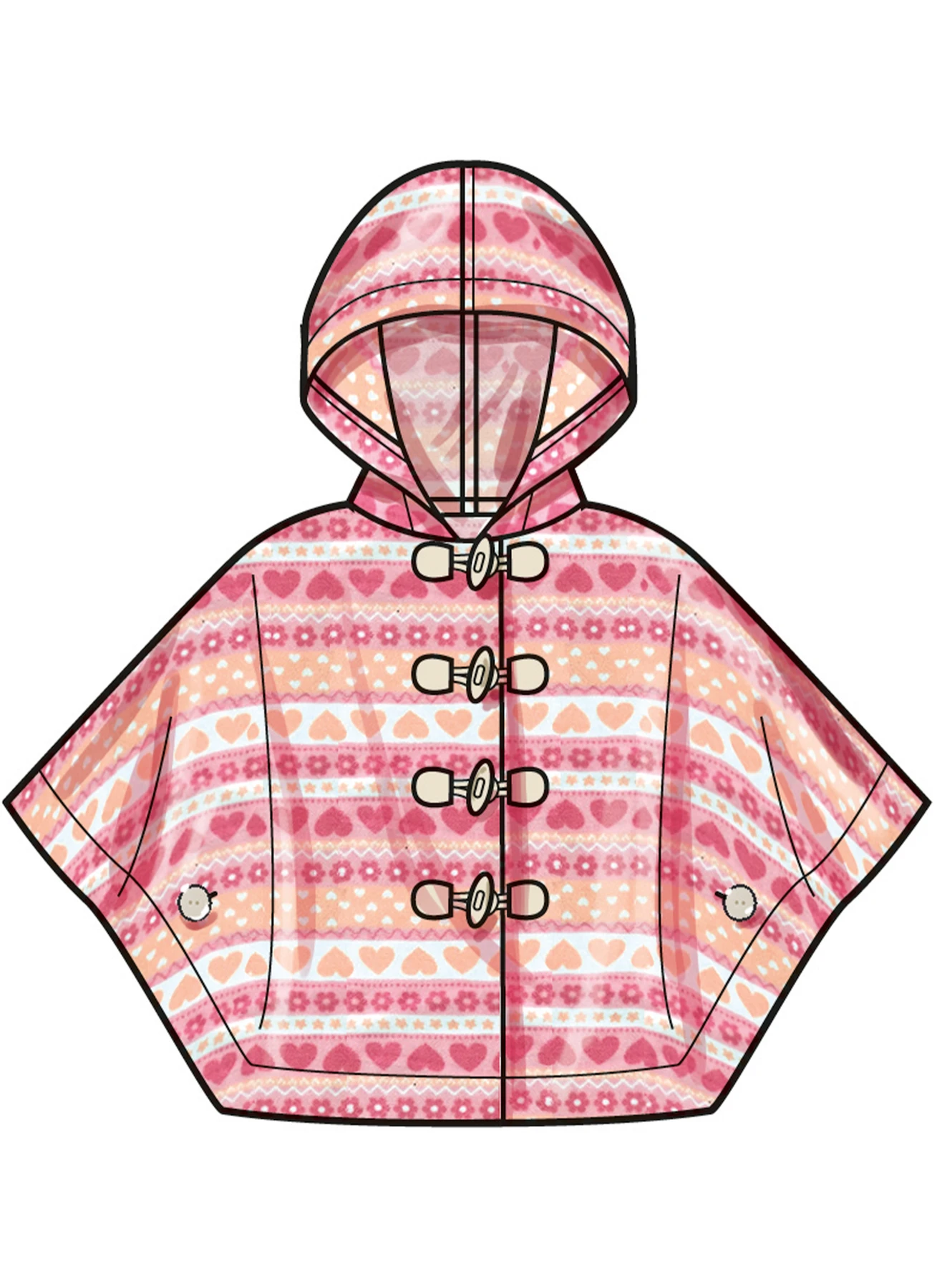 Simplicity Sewing Pattern Children's and Girls' Ponchos 5 Simplicity Sewing Pattern Children's and Girls' Ponchos