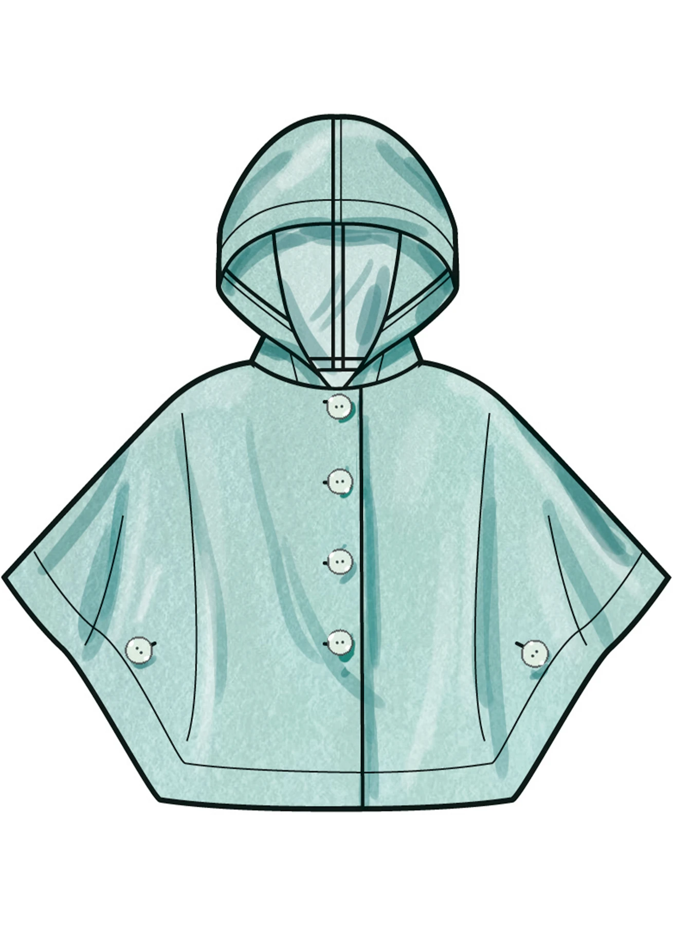 Simplicity Sewing Pattern Children's and Girls' Ponchos 6 Simplicity Sewing Pattern Children's and Girls' Ponchos