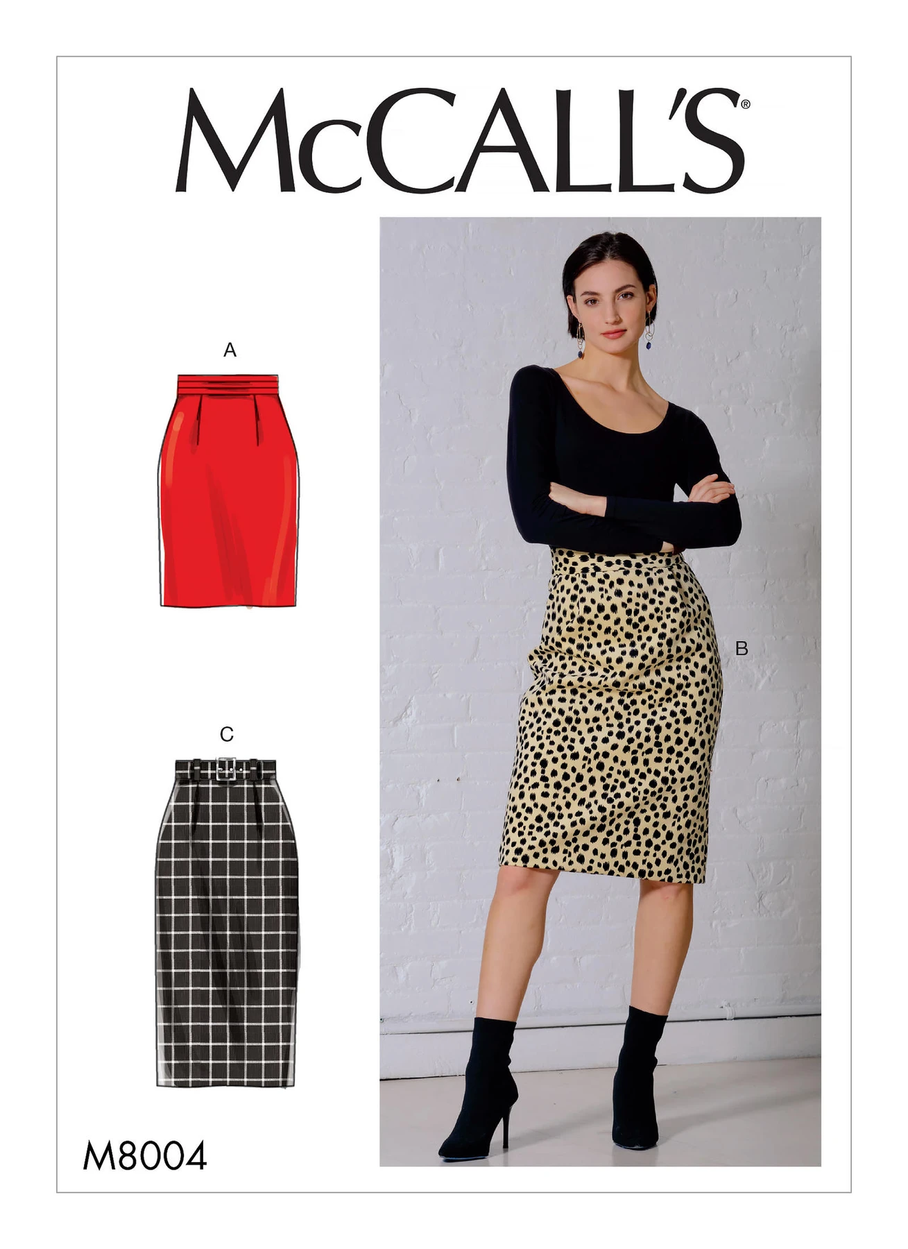 McCall's Sewing Pattern Misses' Skirt and Belt 1 McCall's Sewing Pattern Misses' Skirt and Belt