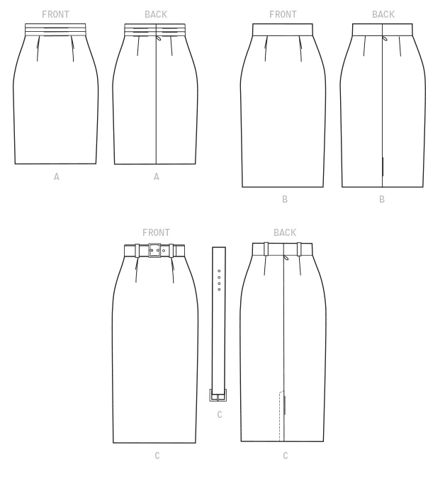 McCall's Sewing Pattern Misses' Skirt and Belt 8 McCall's Sewing Pattern Misses' Skirt and Belt