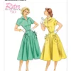 Butterick Sewing Pattern 1950s Misses' Circular Patch-Pocket Dress and Belt 16 Butterick Sewing Pattern 1950s Misses' Circular Patch-Pocket Dress and Belt