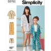 Simplicity Sewing Pattern Children's and Girls' Jacket, Pants and Shorts for American Sewing Guild