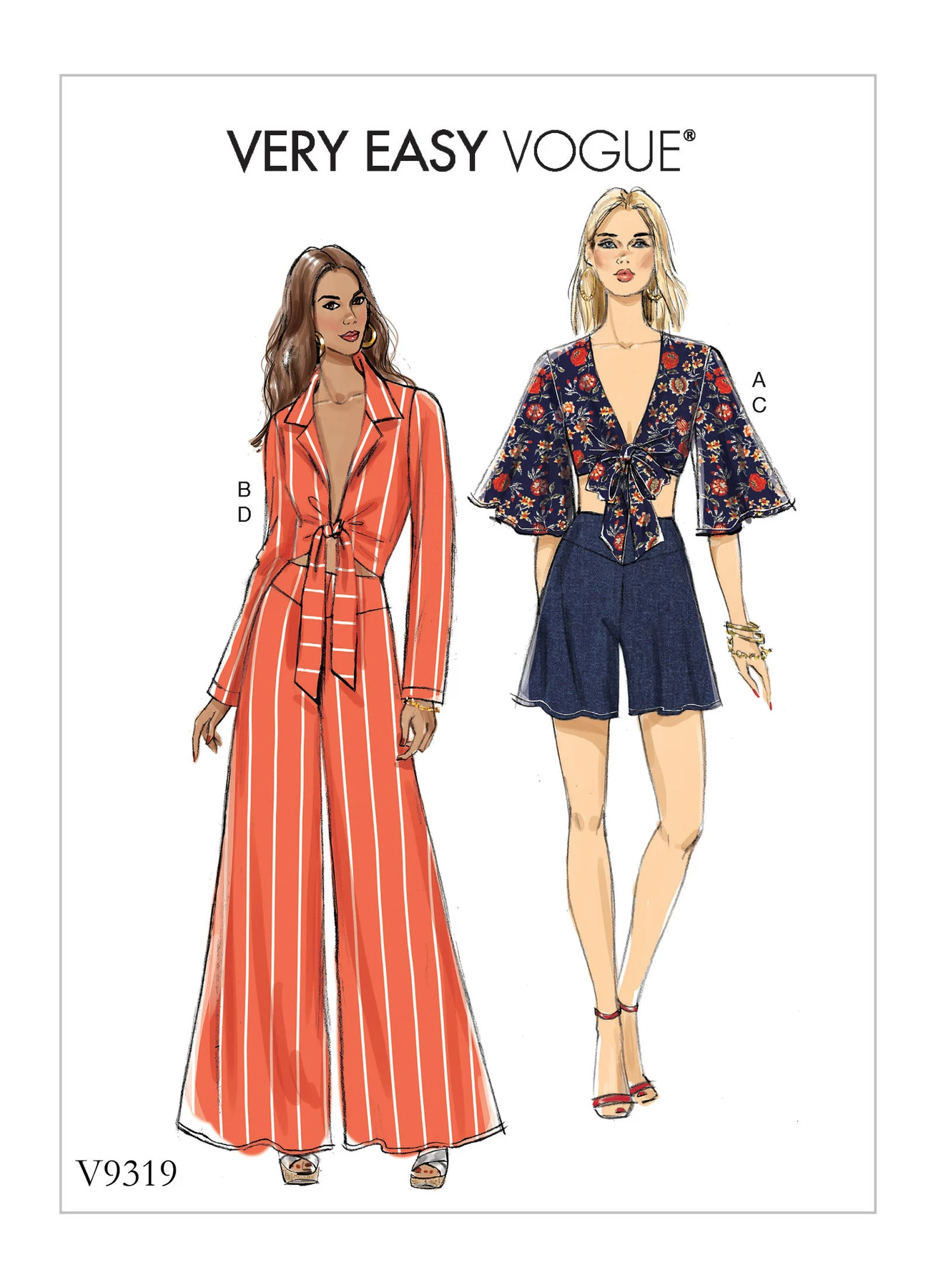 Vogue Patterns Misses' Top, Shorts and Pants 1 Vogue Patterns Misses' Top, Shorts and Pants