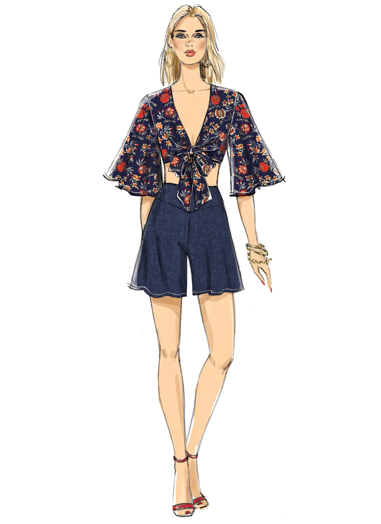 Vogue Patterns Misses' Top, Shorts and Pants 3 Vogue Patterns Misses' Top, Shorts and Pants