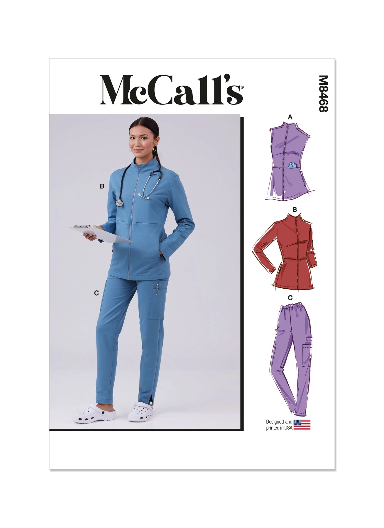 McCall's Sewing Pattern Misses' Scrubs (PDF) 1 McCall's Sewing Pattern Misses' Scrubs (PDF)