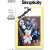Simplicity Sewing Pattern 1980s Plush Bears 8 Simplicity Sewing Pattern 1980s Plush Bears