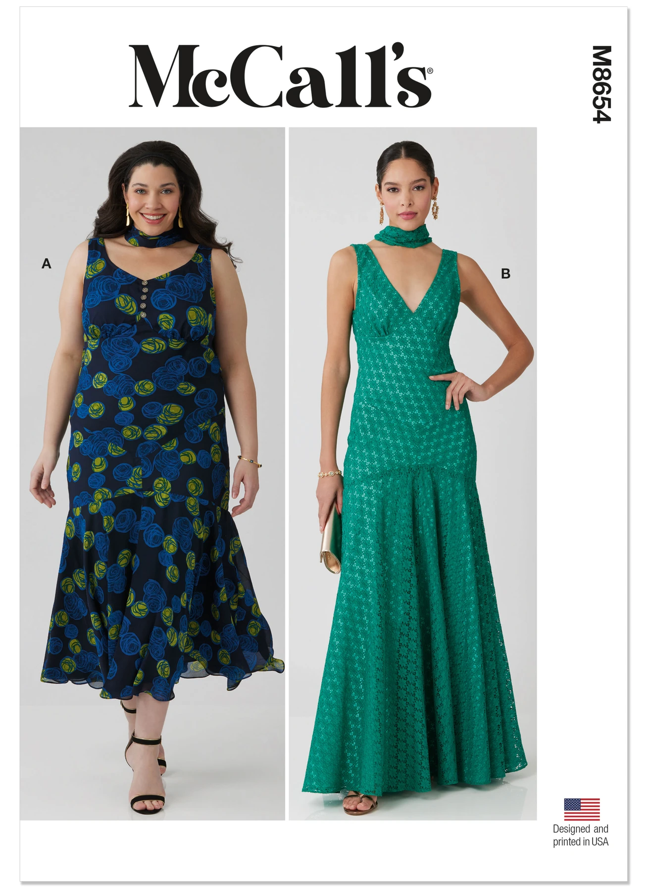 McCall's Sewing Pattern Misses' and Women's Maxi Dress with Scarf 1 McCall's Sewing Pattern Misses' and Women's Maxi Dress with Scarf