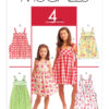 McCall's Sewing Pattern Children's/Girls' Raised-Waist Dresses