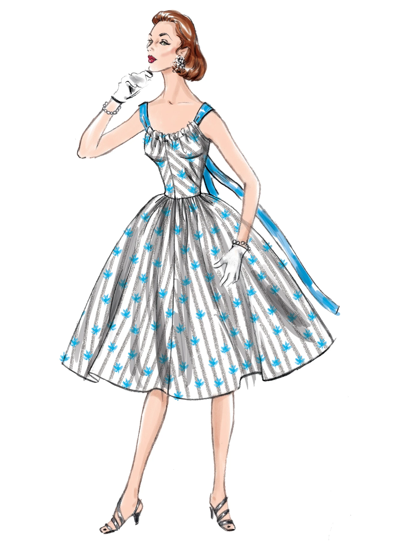Vogue Patterns 1950s Misses' Dress 4 Vogue Patterns 1950s Misses' Dress