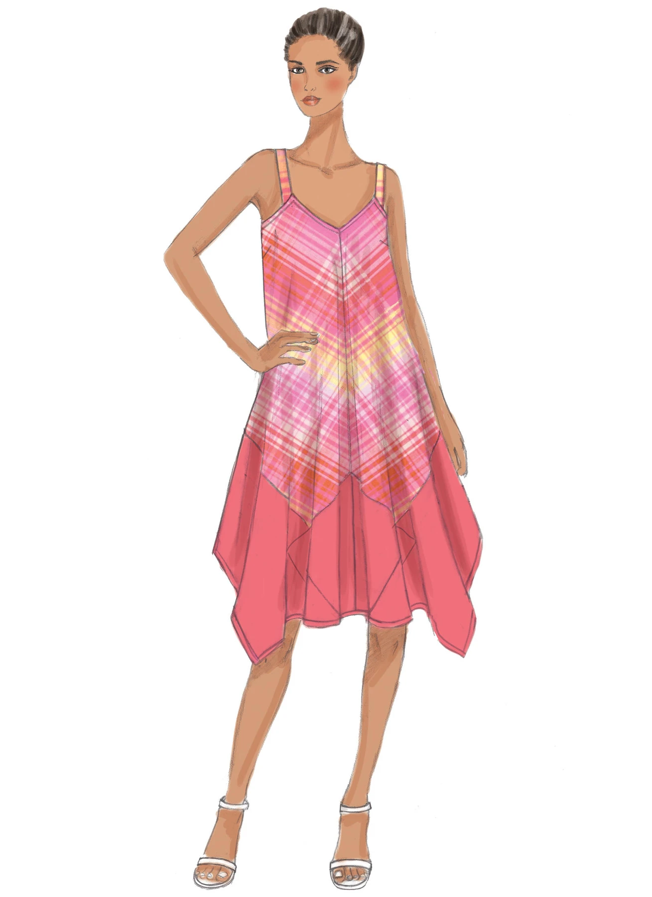 Butterick Sewing Pattern Misses' Handkerchief or Straight-Hem Dresses with V-Neck (PDF) 3 Butterick Sewing Pattern Misses' Handkerchief or Straight-Hem Dresses with V-Neck (PDF)
