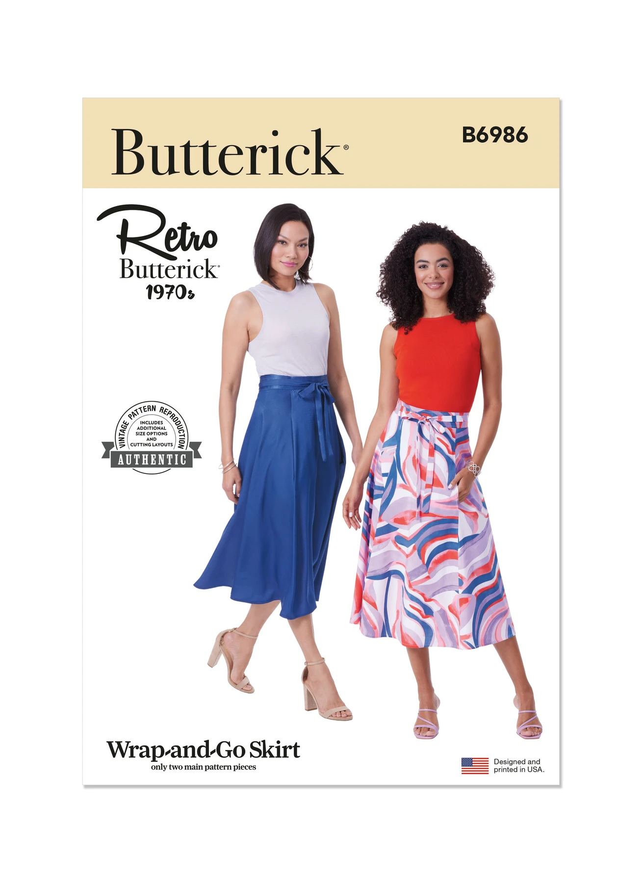 Butterick Sewing Pattern 1970s Misses' Skirt (PDF) 1 Butterick Sewing Pattern 1970s Misses' Skirt (PDF)