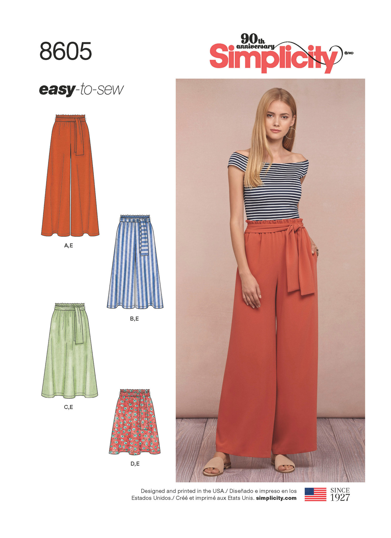 Simplicity Sewing Pattern Misses' Pull-On Skirt and Pants 1 Simplicity Sewing Pattern Misses' Pull-On Skirt and Pants