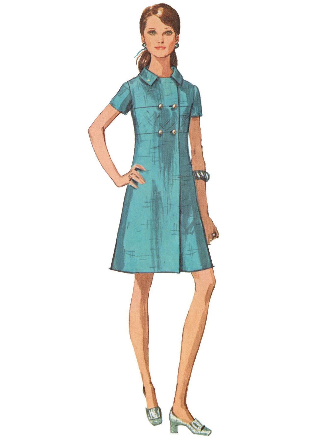 Simplicity Sewing Pattern 1960s Misses' Dress 2 Simplicity Sewing Pattern 1960s Misses' Dress