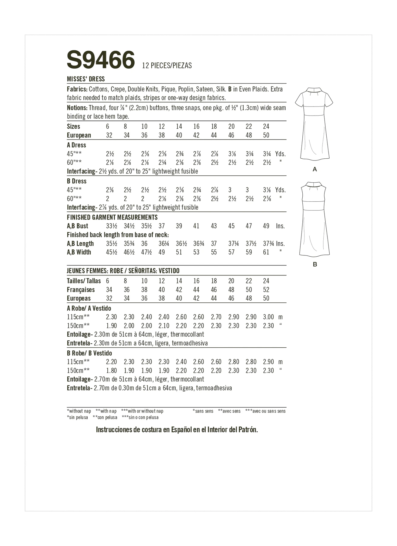 Simplicity Sewing Pattern 1960s Misses' Dress 4 Simplicity Sewing Pattern 1960s Misses' Dress