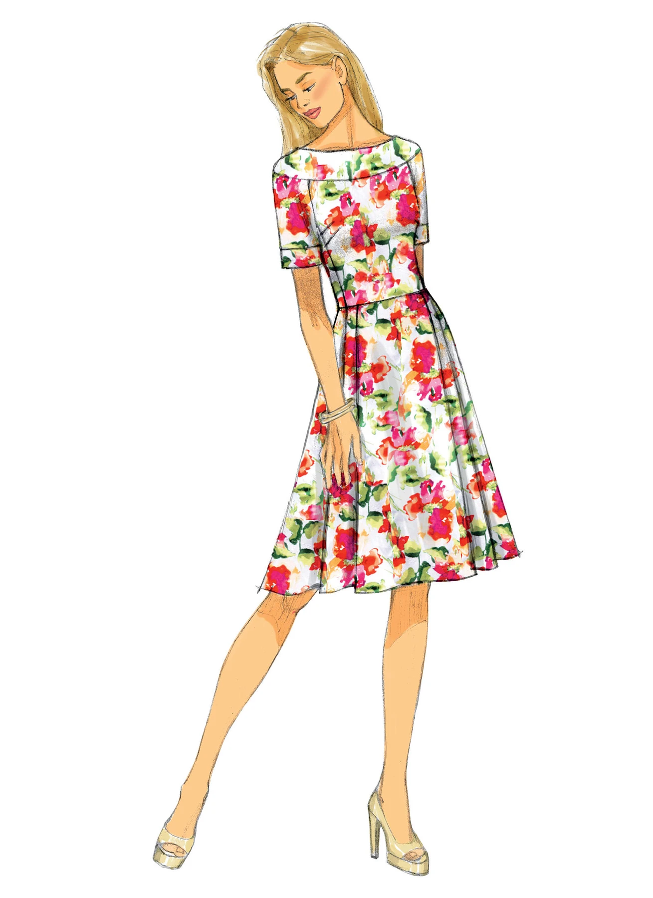 Butterick Sewing Pattern Misses'/Misses' Petite Off-the-Shoulder or Yoke Dresses 4 Butterick Sewing Pattern Misses'/Misses' Petite Off-the-Shoulder or Yoke Dresses