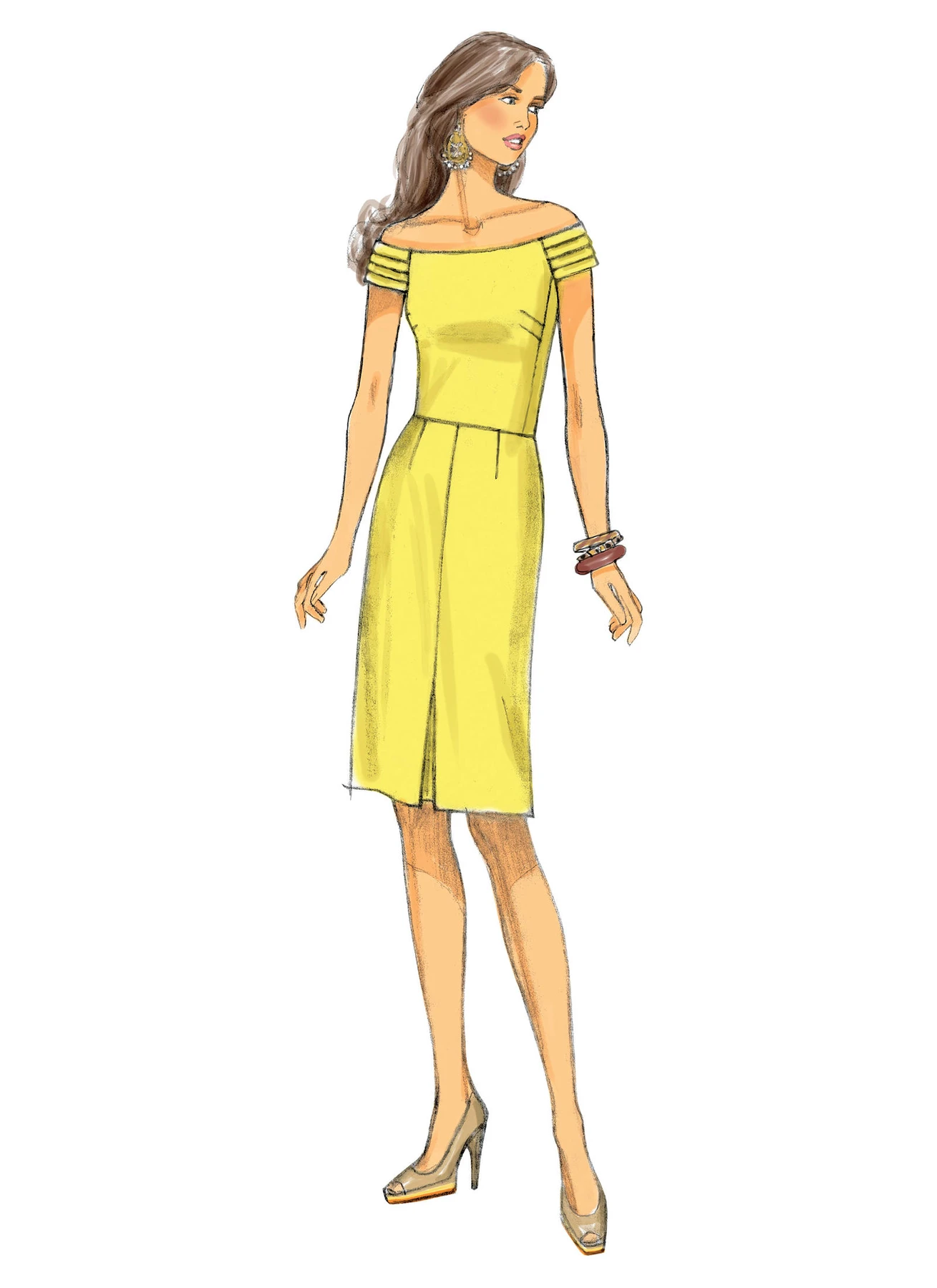Butterick Sewing Pattern Misses'/Misses' Petite Off-the-Shoulder or Yoke Dresses 5 Butterick Sewing Pattern Misses'/Misses' Petite Off-the-Shoulder or Yoke Dresses