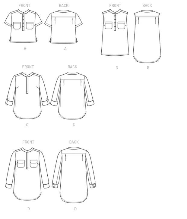 McCall's Sewing Pattern Misses' Henley Tops (PDF) 7 McCall's Sewing Pattern Misses' Henley Tops (PDF)
