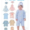 McCall's Sewing Pattern Infants' Hoodie, Bodysuits, Pants and Beanie (PDF)
