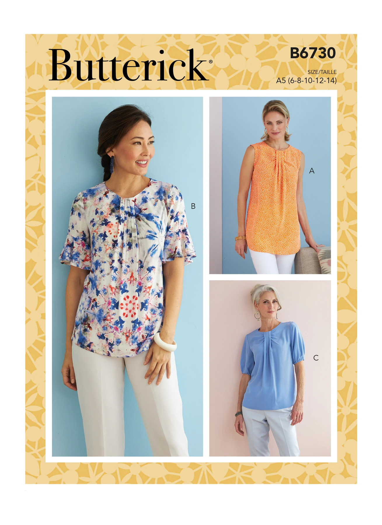 Butterick Sewing Pattern Misses' Top (PDF) 1 Butterick Sewing Pattern Misses' Top (PDF)