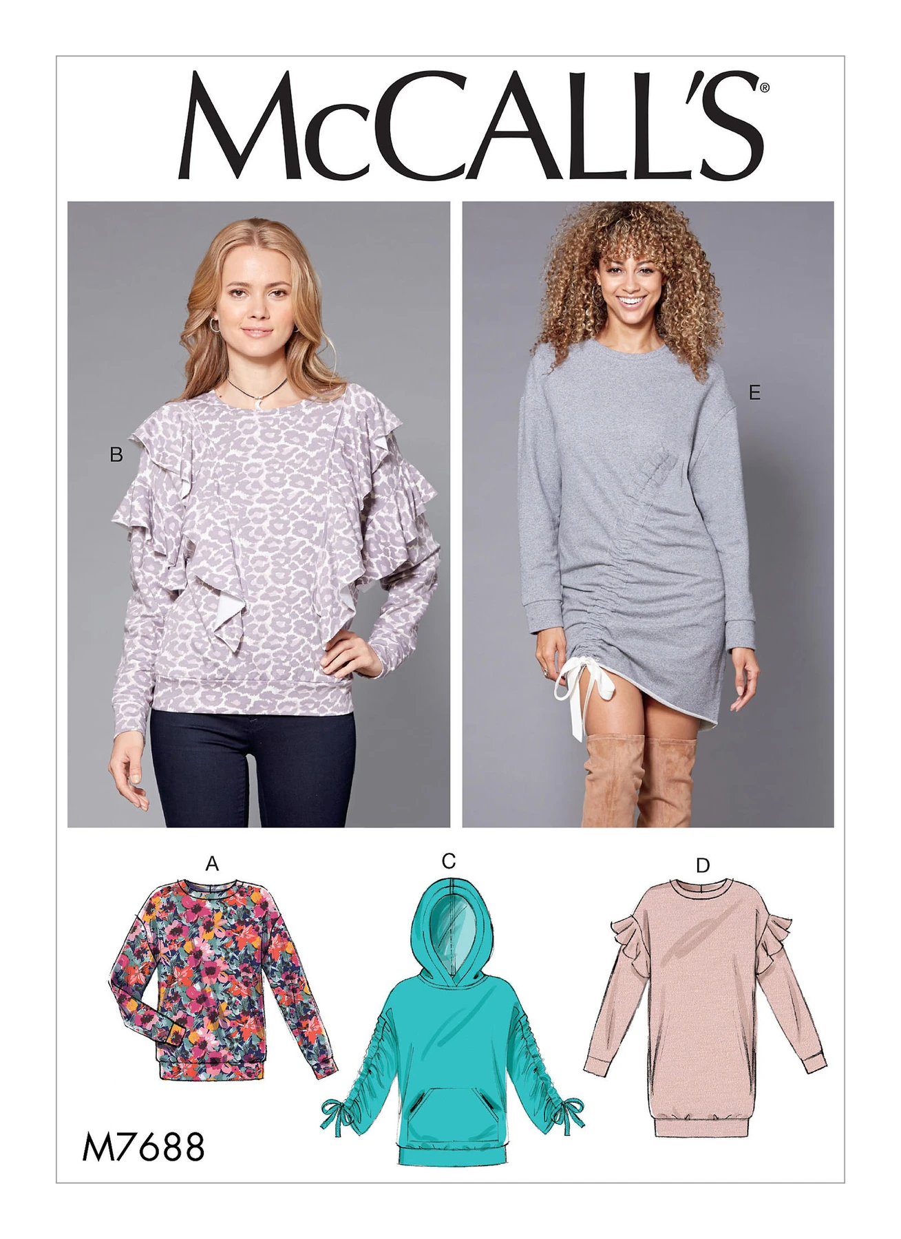 McCall's Sewing Pattern Misses' Knit Tops and Dresses (PDF) 1 McCall's Sewing Pattern Misses' Knit Tops and Dresses (PDF)