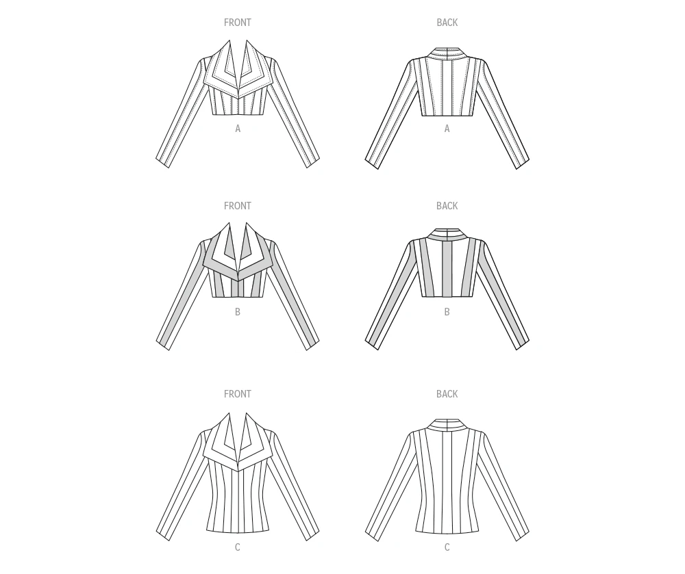 McCall's Sewing Pattern Misses' Boleros and Jacket (PDF) 8 McCall's Sewing Pattern Misses' Boleros and Jacket (PDF)