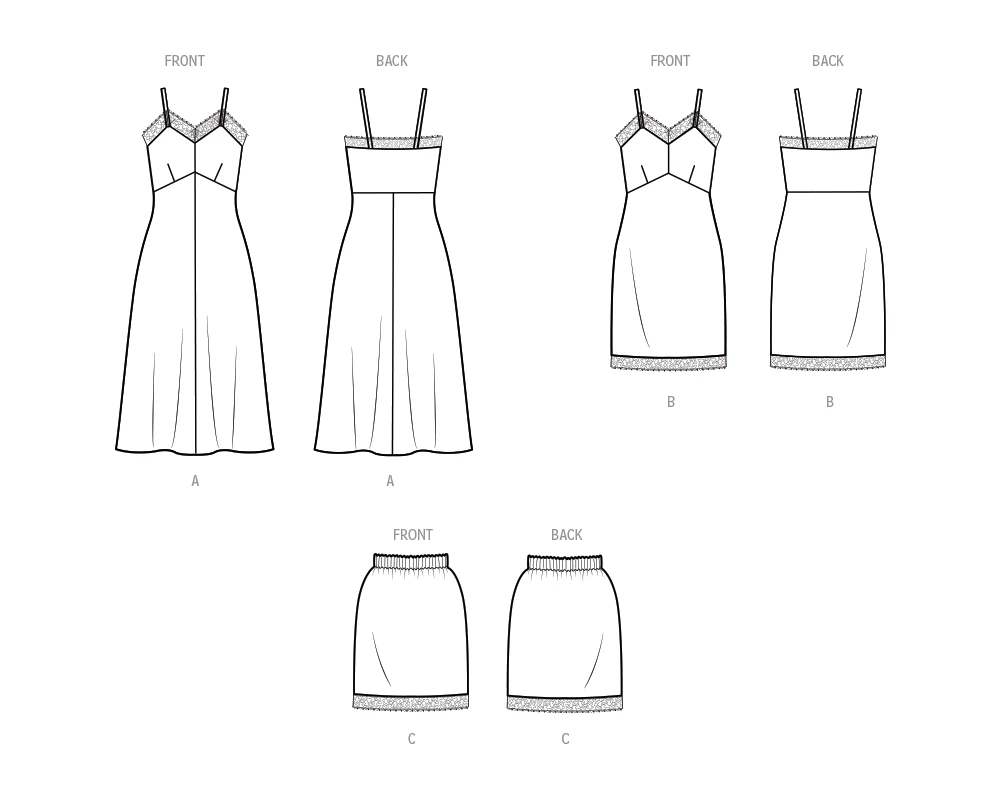 Simplicity Sewing Pattern Misses' and Women's Slips by Madalynne Intimates 10 Simplicity Sewing Pattern Misses' and Women's Slips by Madalynne Intimates