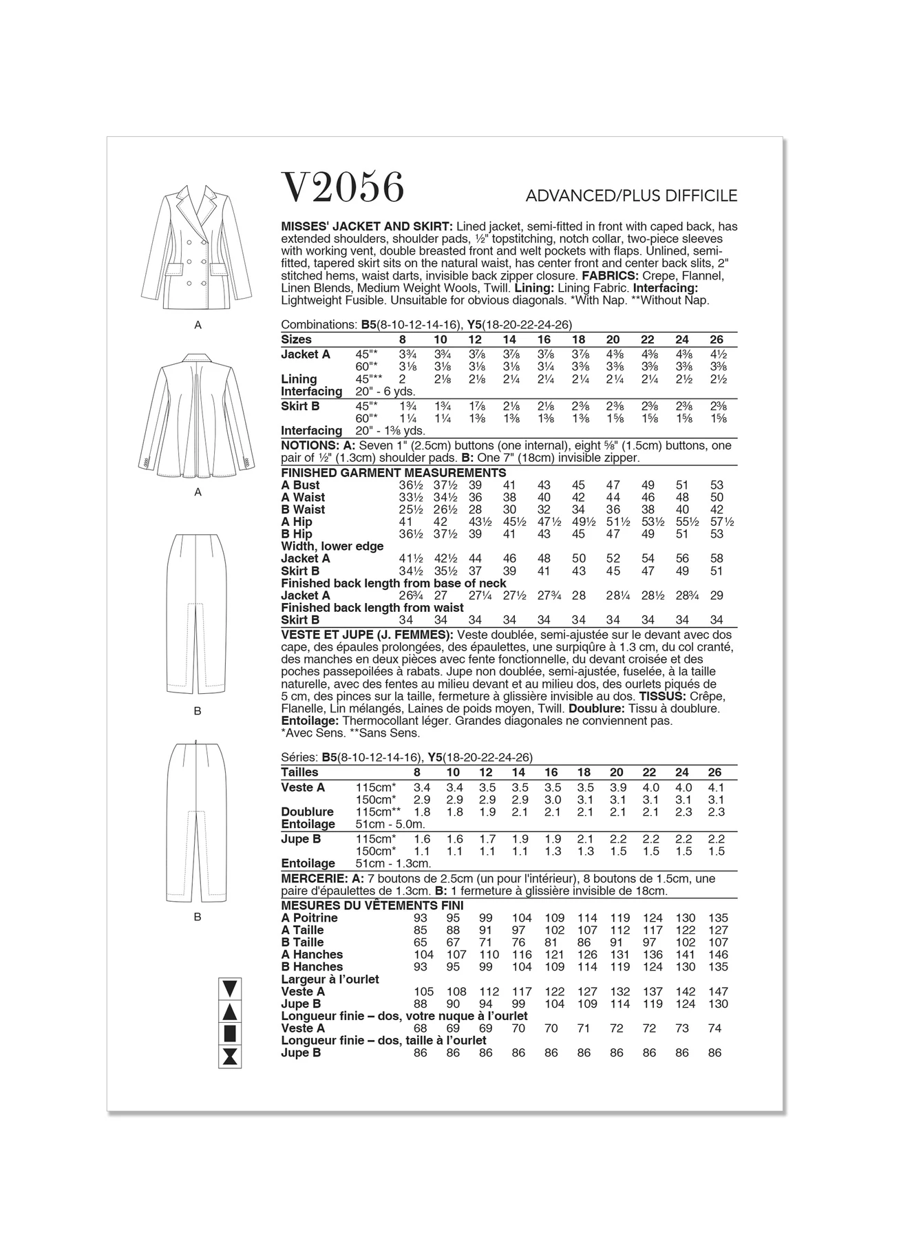 Vogue Patterns Misses' Jacket and Skirt (PDF) 4 Vogue Patterns Misses' Jacket and Skirt (PDF)