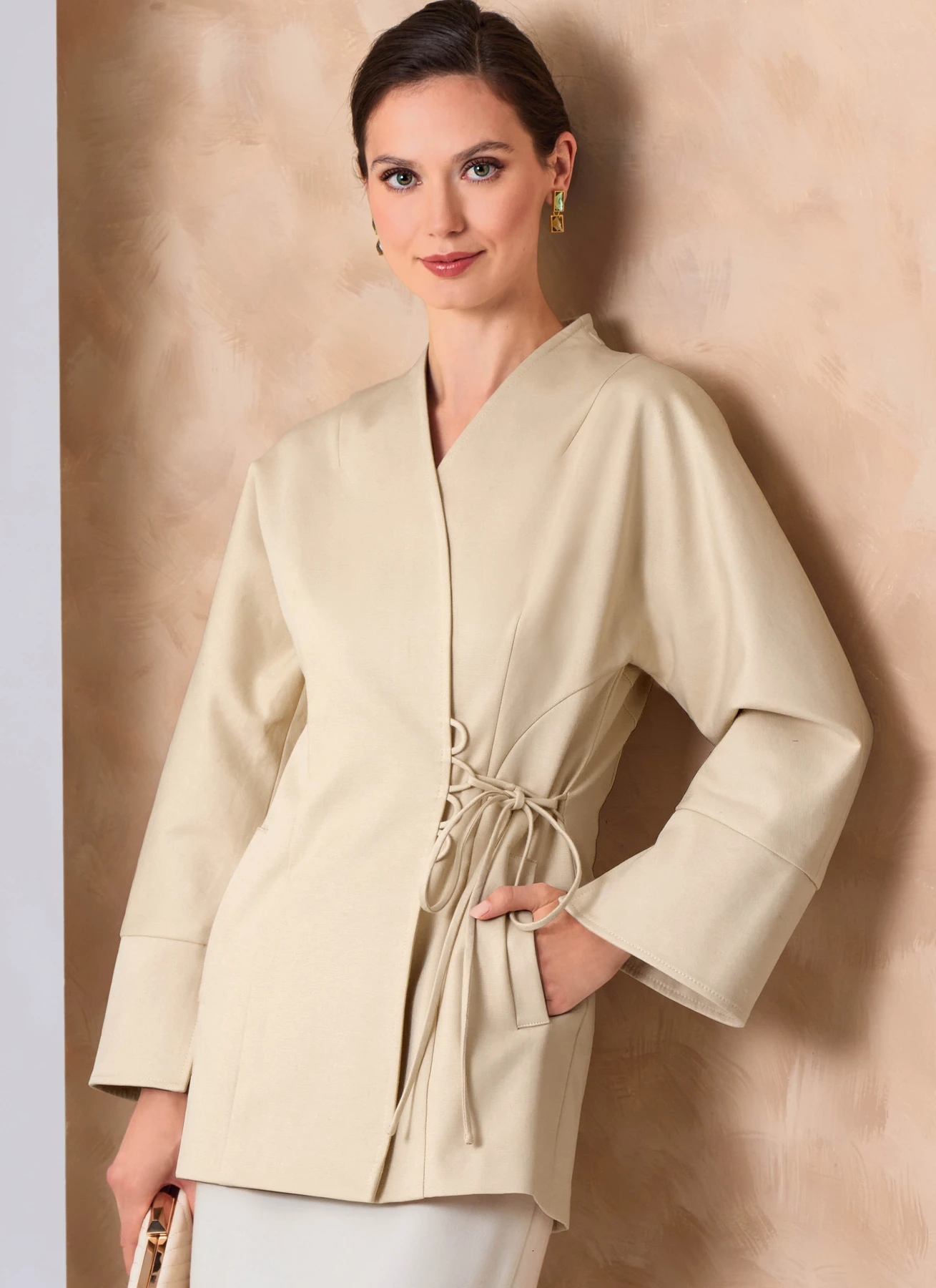 Vogue Patterns Misses' Wrap Jacket, Slim Midi Skirt and Straight Leg Pants (PDF)