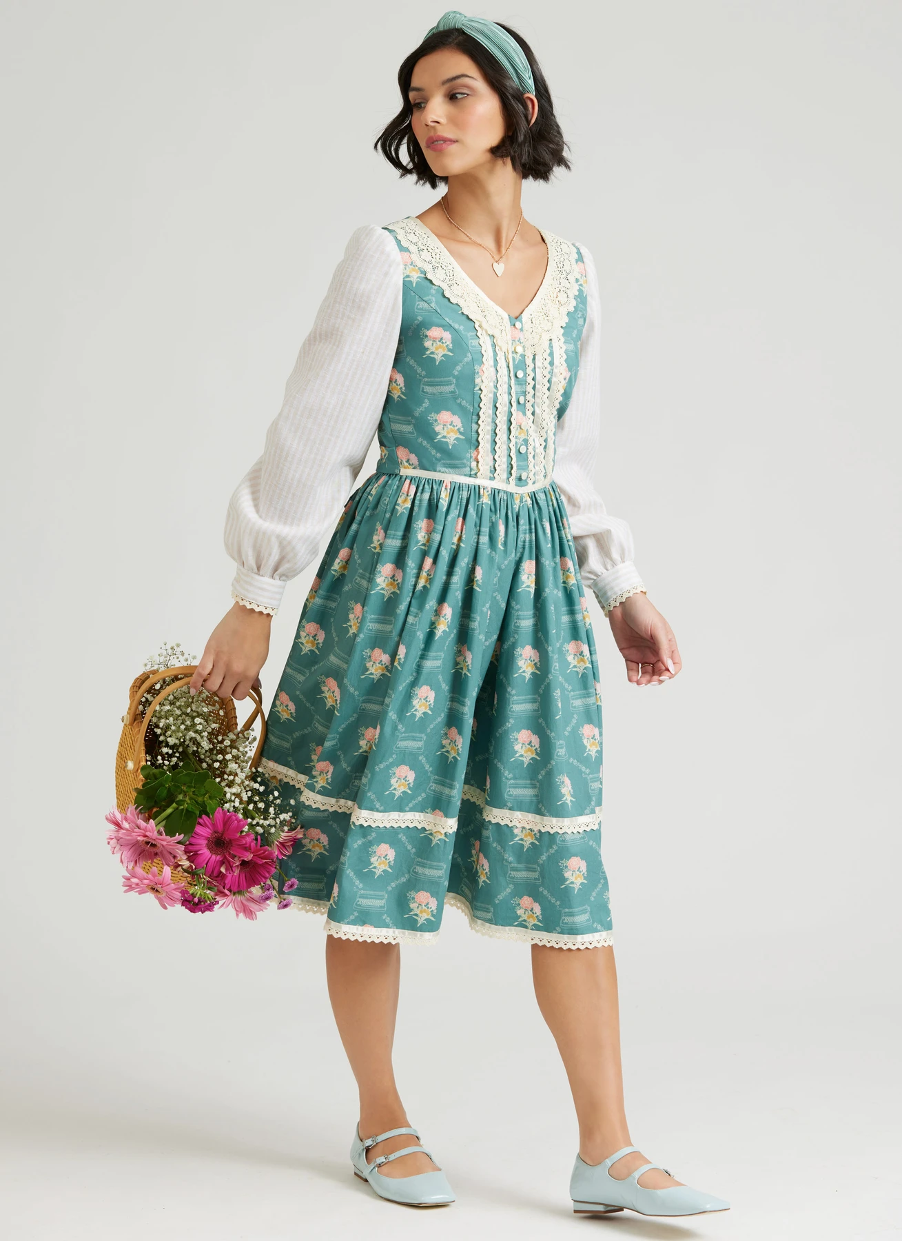 Simplicity Sewing Pattern 1980s Misses' Lace Trimmed Dress in Two Lengths by Gunne Sax by Jessica McClintock (PDF) 2 Simplicity Sewing Pattern 1980s Misses' Lace Trimmed Dress in Two Lengths by Gunne Sax by Jessica McClintock (PDF)